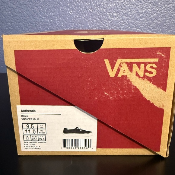 New VANS Authentic Black Shoes - Picture 2 of 8